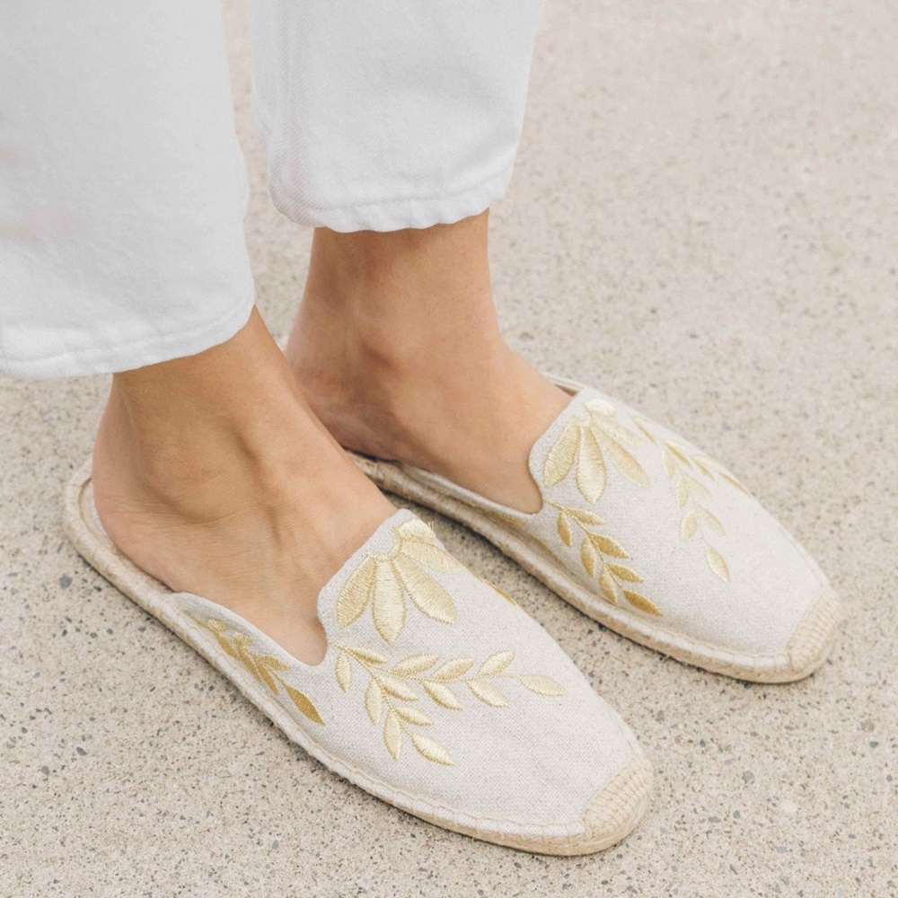 Soludos embroidered mules (8.5)